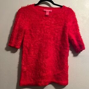 Catherine malandrino red sweater 100% nylon size S